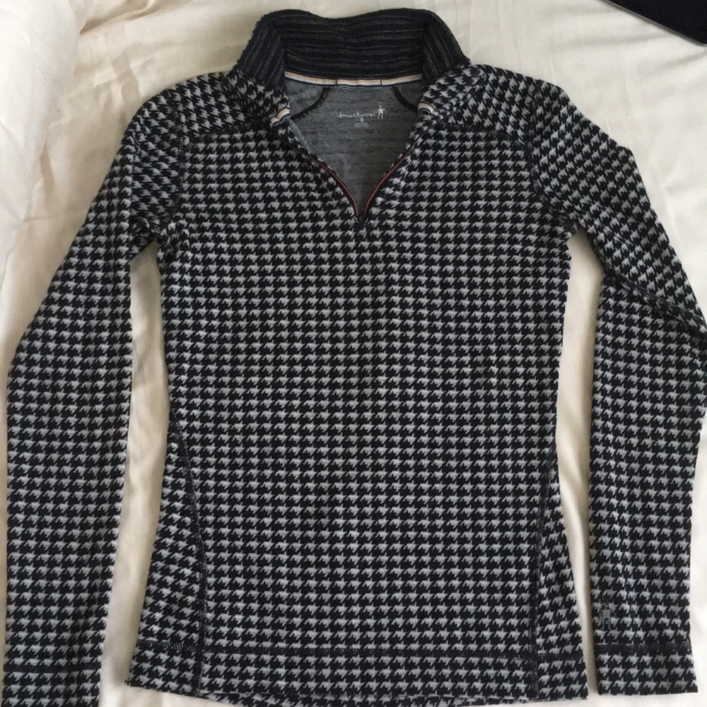 1/4 zip wool base layer